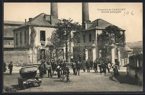 AK Carmaux, Verreries de Carmaux, Entrée principale