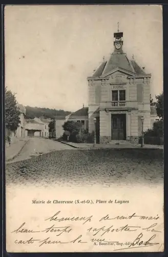 AK Chevreuse /S.-et-O., Mairie de Chevreuse, Place de Luynes