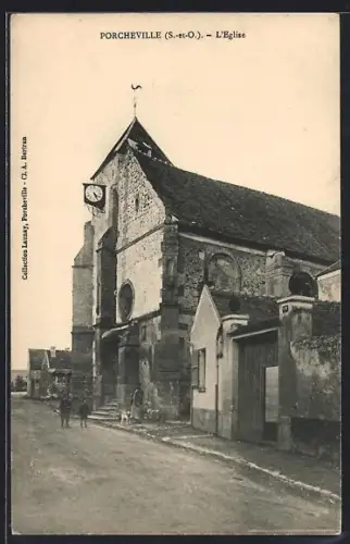 AK Porcheville /S.-et-O., L`Église