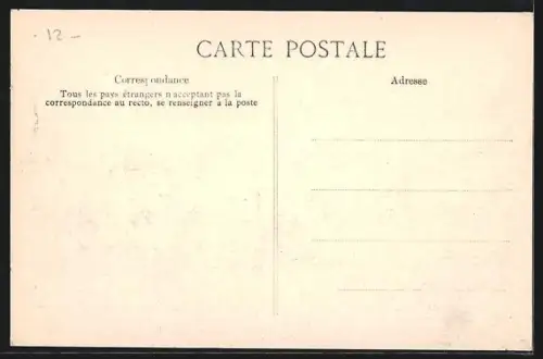 AK Port-Marly, Vue d`ensemble de l`île lors de la crue de la Seine, février 1910