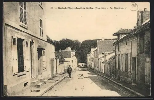 AK Saint-Nom-la-Bretèche /S.-et-O., Le Boulevard