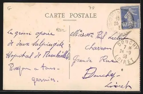 AK St-Arnoult, Rue de Paris avec boulangerie et maisons adjacentes