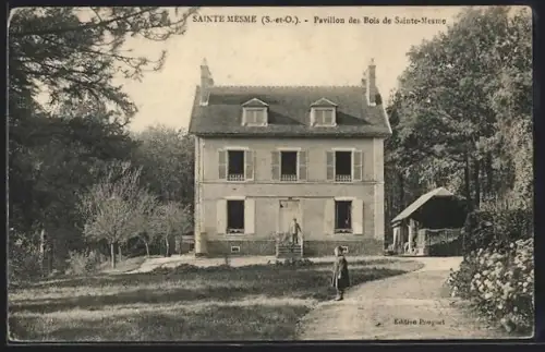 AK Sainte-Mesme /S.-et-O., Pavillon des Bois de Sainte-Mesme
