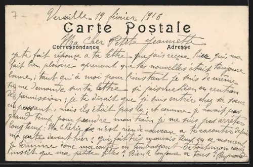 AK Saint-Cyr-l`École, Jonction de la rue de l`École et de la route de Versailles