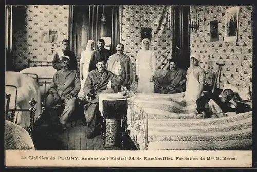 AK Poigny, Annexe de l`Hôpital 34 de Rambouillet, Fondation de Mme G. Broca