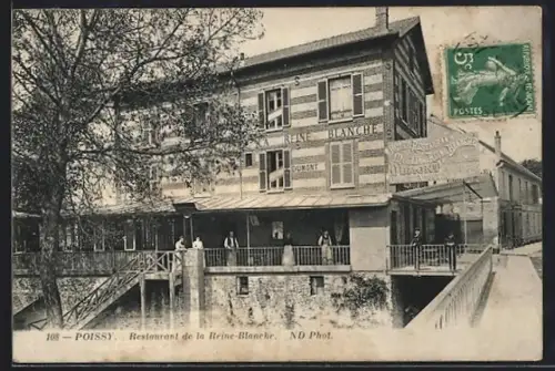 AK Poissy, Restaurant de la Reine-Blanche avec terrasse et ponton