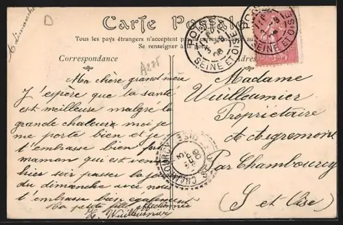 AK Poissy, Le Restaurant de la Reine Blanche et rue bordée d`arbres