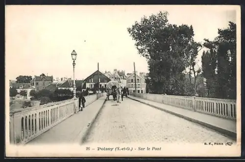 AK Poissy /S.-et-O., Sur le Pont