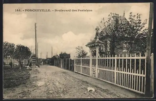 AK Porcheville, Boulevard des Parisiens