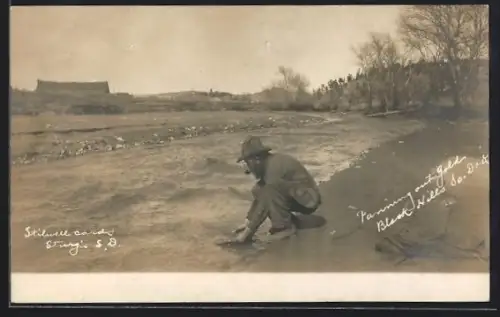 AK Black Hills, SD, Panning out Gold