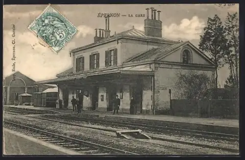 AK Épernon, La Gare