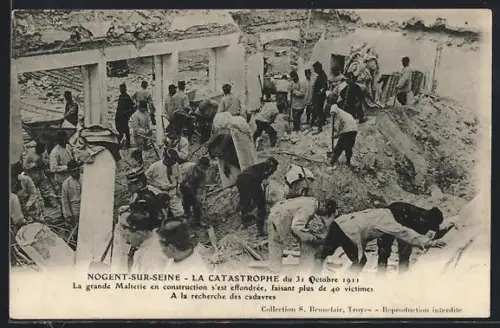AK Nogent-sur-Seine, La Catastrophe du 31 Octobre 1911