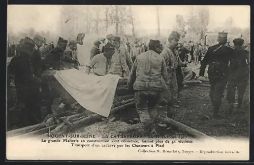 AK Nogent-sur-Seine, La Catastrophe du 31 Octobre 1911