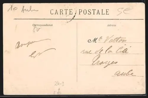 AK Nogent-sur-Seine, La Catastrophe du 31 Octobre 1911