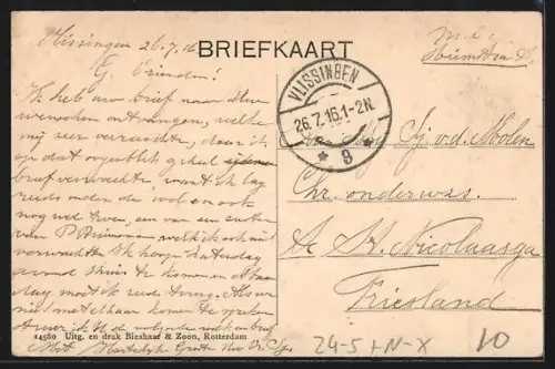 AK Monnikendam, Watersnood 1916, Minister Lely te Monnikendam