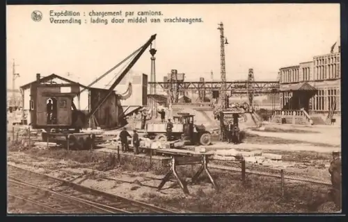 AK Soignies, Carrières du Hainaut, Chargement par camions