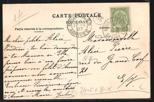 AK Moerzeke, Overstroomingen van Maart 1906, Hoeven van het dorp