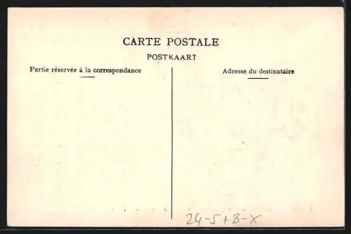 AK Hamme, Inondations de Mars 1906, La chaussee vers Drij Goten