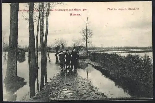 AK Hamme, Inondations de Mar 1906