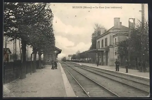 AK Muizon /Marne, La Gare