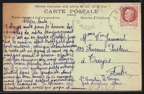 AK Saint-Quentin-le-Verger /Marne, La Gare