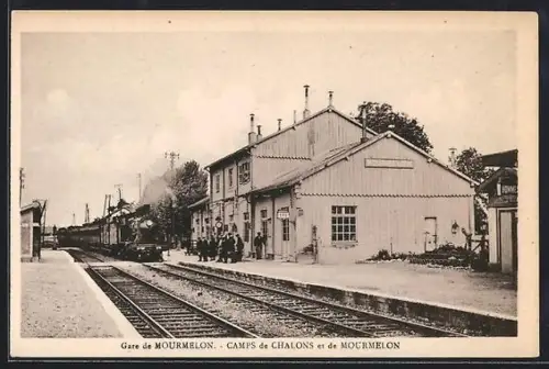 AK Mourmelon, Camps de Chalons et de Mourmelon, La Gare