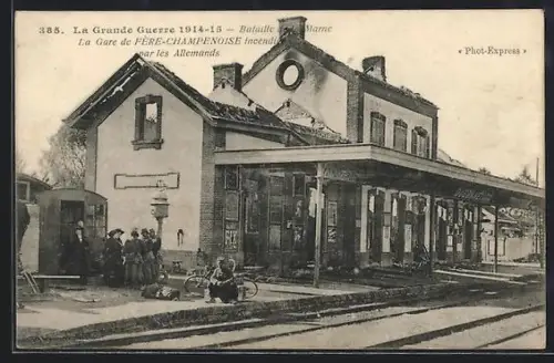 AK Fère-Champenoise, La Gare