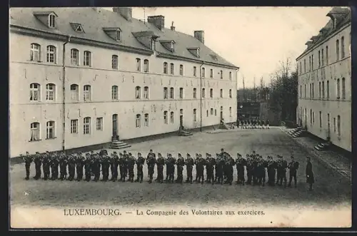 AK Luxembourg, La Compagnie des Volontaires aux excercices