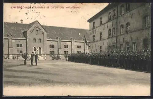 AK Luxembourg, Casernes et corps des volontaires