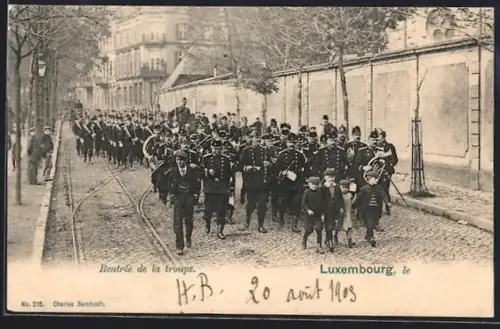 AK Luxembourg, Rentrée de la troupe
