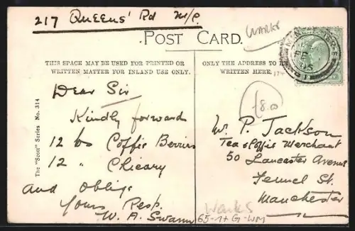 AK Birmingham, The Foot-bridge, New St. Station, Bahnhof