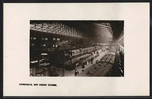 AK Birmingham, New Street Station, Bahnhof