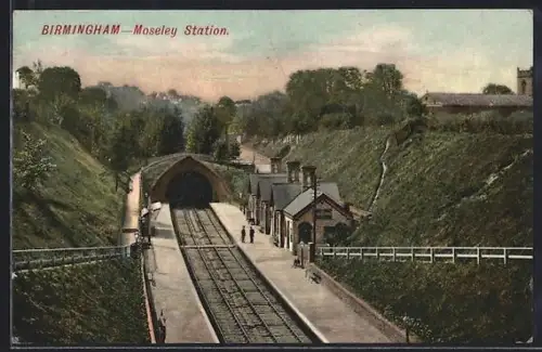 AK Birmingham, Moseley Station, Bahnhof