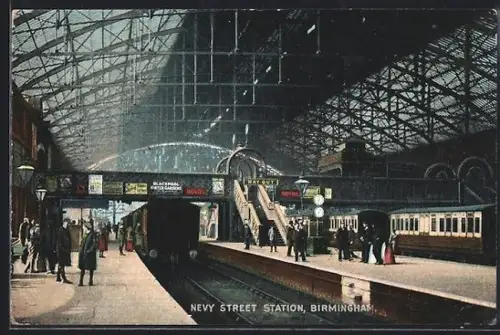 AK Birmingham, New Street Station, Bahnhof
