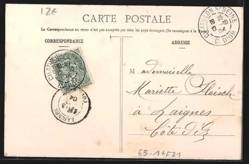 AK Chatillon-sur-Seine, La Gare, Bahnhof