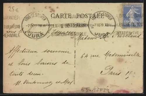 AK Lons-le-Saunier, Sur le Quai de la Gare, Bahnhof