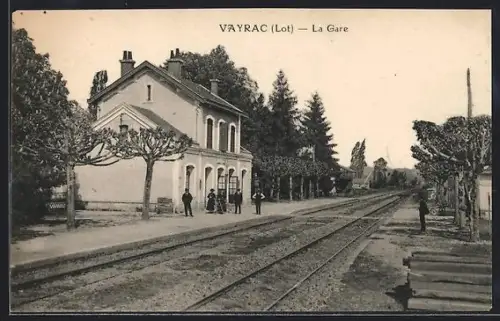 AK Vayrac /Lot, La Gare, Bahnhof