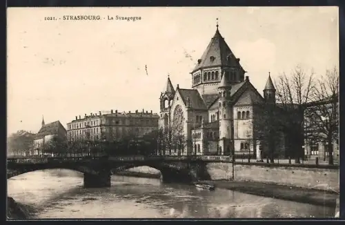 AK Strasbourg, La Synagogue, Synagoge