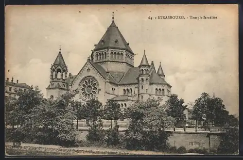 AK Strasbourg, Temple Israélite, Synagoge