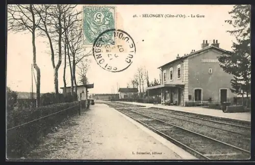 AK Selongey /Côte-d`Or, La Gare