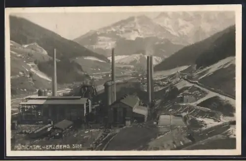 AK Eisenerz, Münichtal und Erzberg mit Bergwerk