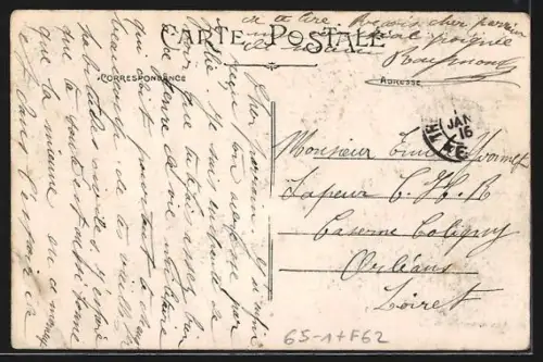 AK Hesdin, La Gare, Arrivée d`un Train