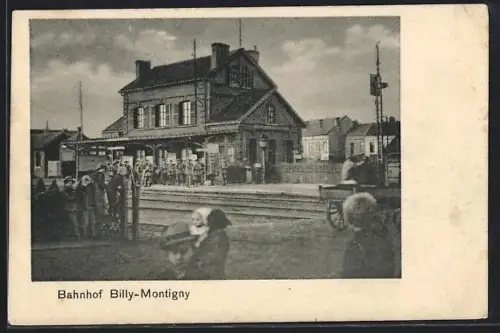 AK Billy-Montigny, Bahnhof