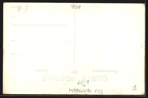 Foto-AK Margival, Soldats à la gare