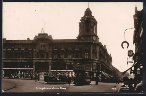 AK London, Clapham Junction, Strassenbahn