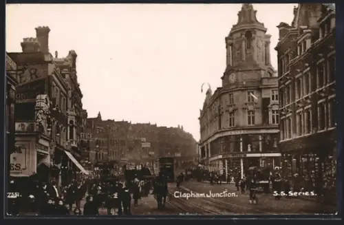 AK London, Clapham Junction, Strassenbahn