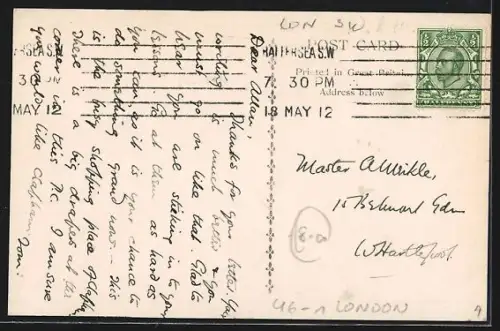 AK London, Clapham Junction, Strassenbahn