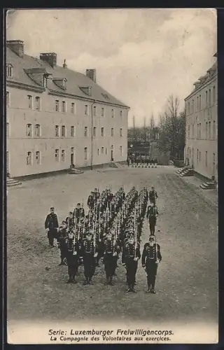 AK Luxembourg, La Compagnie des Volontaires aux exercises