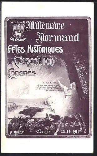 AK Rouen, Millenaire Normand 1911, Fetes Historiques, Exposition Congrès, Ausstellung
