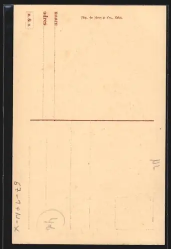 AK Zeist, Besucher der Ausstellung beim Kaffee 1909, Oud Zeist